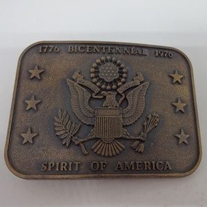 Bicentennial Brass Belt Buckle